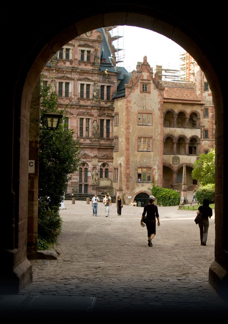 Heidelberger Schloss, Blick in den Innenhof