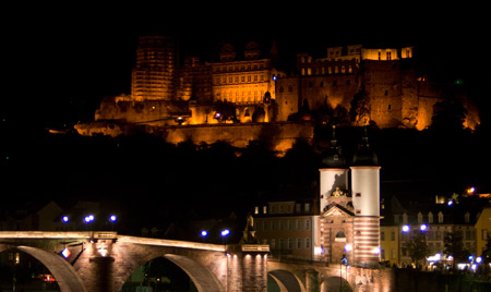 Heidelberger Schloss mit alter Brücke