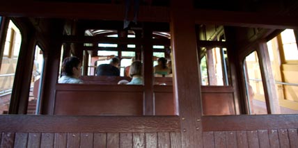 Blick in die historische Heidelberger Bergbahn