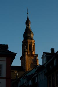 Turm der Heiliggeistkirche in Heidelberg
