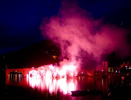 Feuerwerk am Heidelberger Schloss