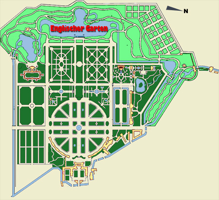 Englischer Garten Lageplan