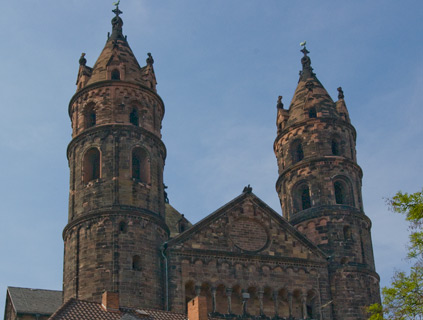 Der Wormser Dom von Süden gesehen.